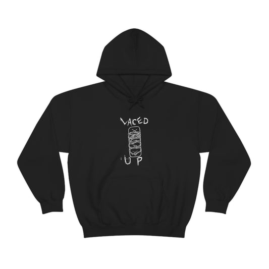 LACED UP Black Hoodie